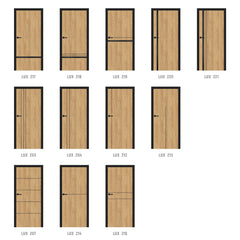 Интарзия LUX 221 - черно, от ЕРКАДО