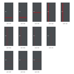 Интарзија LUX 618 - црвена