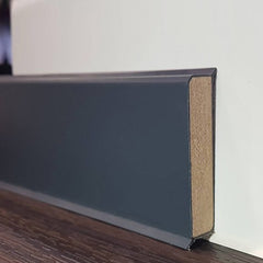 Перваз MDF, CUBU FLEX LIFE CUBU HDF - Черен, 80 мм на Doelken от ЕРКАДО